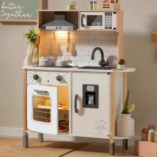 Tiny Land Tiny Land Play Kitchen, Height-Adjustable