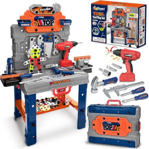 ShyLizard Kids Tool Bench with Electric Drill