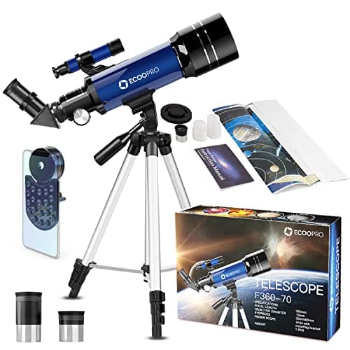 ECOOPRO 70mm Refractor Telescope for Kids and Adults