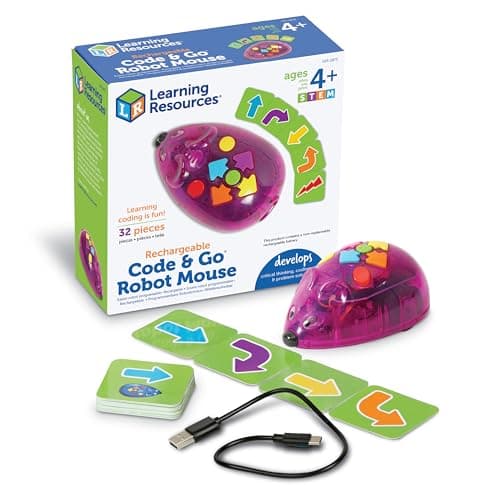 Learning Resources Code & Go Robot Mouse, Rechargeable