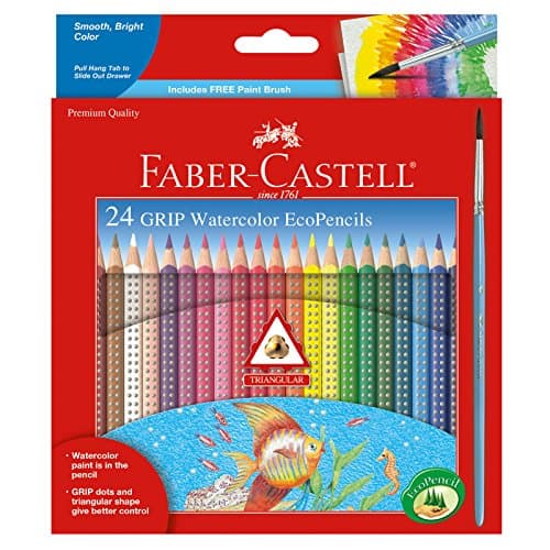 Faber-Castell Faber-Castell Grip Watercolor EcoPencils, 24 Colors