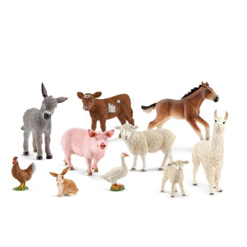 Schleich Schleich Farm World Animal Bundle, 10 Pieces