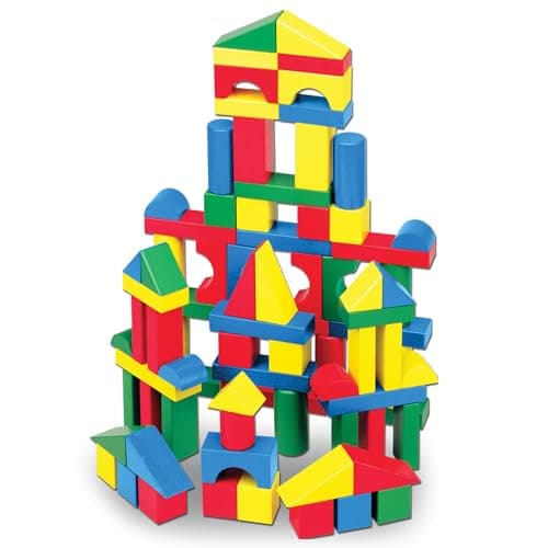 Melissa & Doug Melissa & Doug Wooden Building Blocks, 100 Pieces