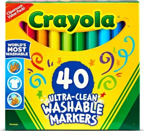 Crayola Crayola Ultra Clean Washable Markers, 40 Count