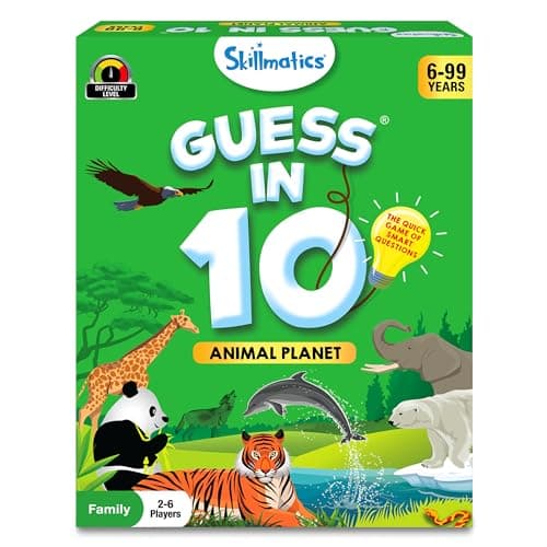 Skillmatics Skillmatics Guess in 10 Travel Game, Animal Planet