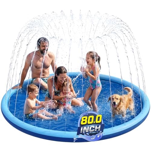 KEGENMEI 80-Inch Splash Pad Sprinkler