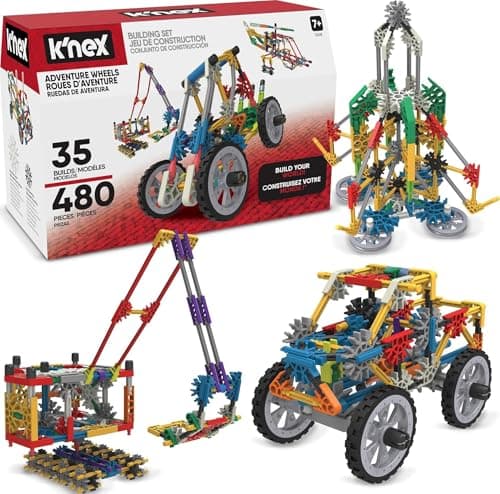 K'NEX K'NEX Adventure Wheels Building Set, 480 Pieces